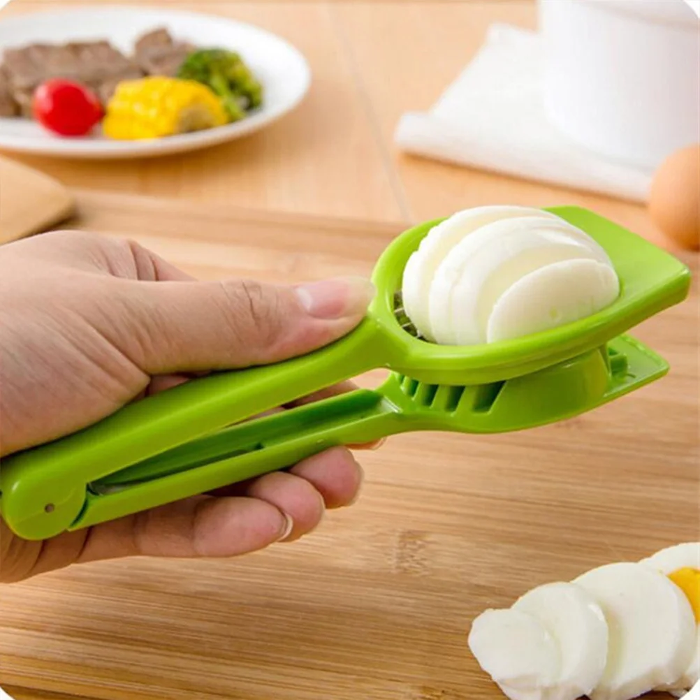

Premium ABS Mushroom Egg Slicer Multifunctional Kitchen Tool Ergonomic Design Practical for Home Cafe Green