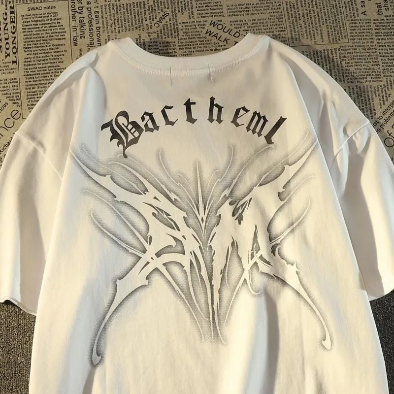 レディース特大原宿Tシャツ,サマートップ,y2kストリートウェア,衣類