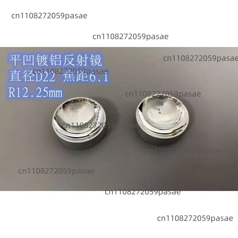 Diameter 22mm Focal Length F=6.1mm Concave-Flat Reflector Protective Aluminum Concave Surface Aluminum-Coated Short Focal Length