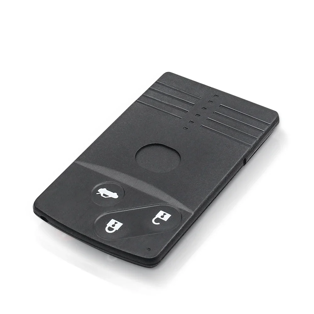 KEYYOU 3 Buttons Smart Card Remote Key Shell Fob For Mazda 5 6 CX-7 CX-9 RX8 Miata 2004-2009