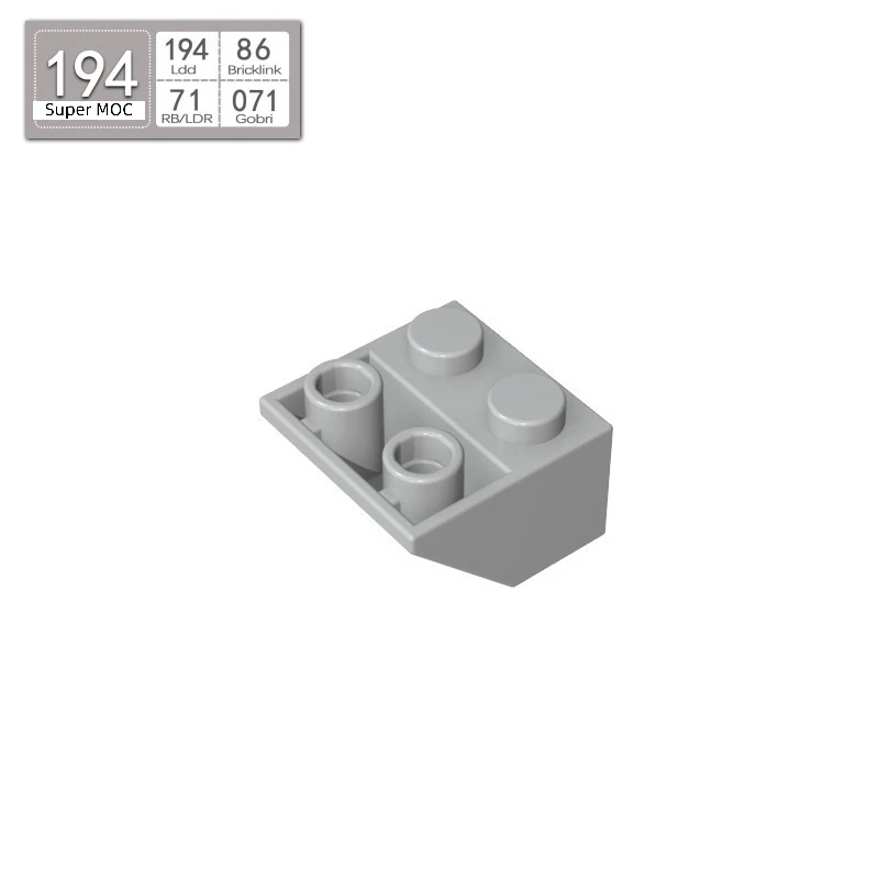 10PCS Moc Accessories Assembles Particles 2x2 45 Degree Brick DIY Assembles Inverted slope Building Block Compatible With 3660