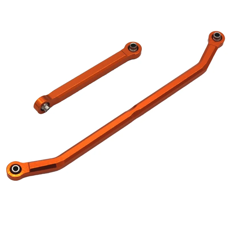 Metal Adjustable Steering Linkage Link Pull Rod for 1/12 MN128 MN86S G500 Crawler Off Road Truck, Orange B