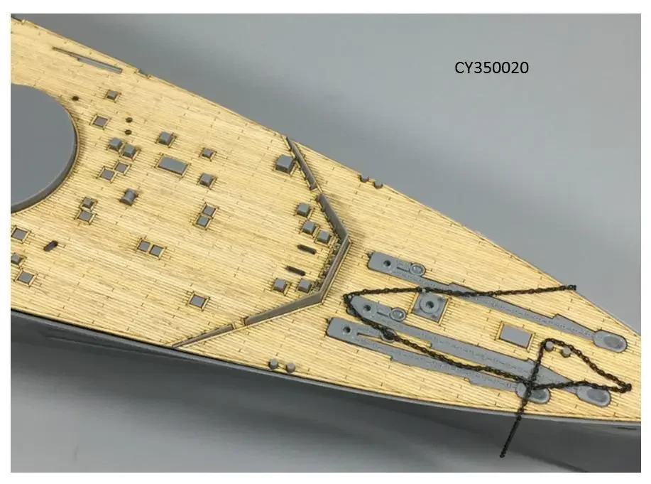 CY CY 350020   Mazzo in legno per Tamiya 78011 Scala Corazzata britannica Principe del Galles