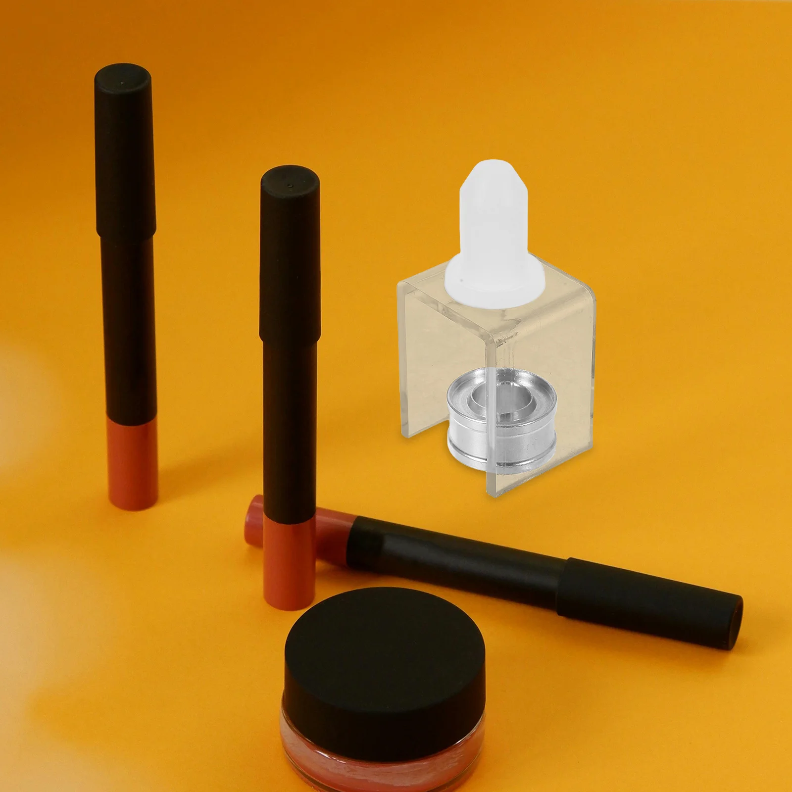 自家製12.1mmシリコン製リップスティック型 シングルホールスタンド DIYリップスティック作成キット 再利用可能なメイクアップ用型