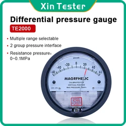 Xin Tester Micro differential gauge clean room/breeding negative pressure gauge -30-30Pa 0-60Pa different measuring range