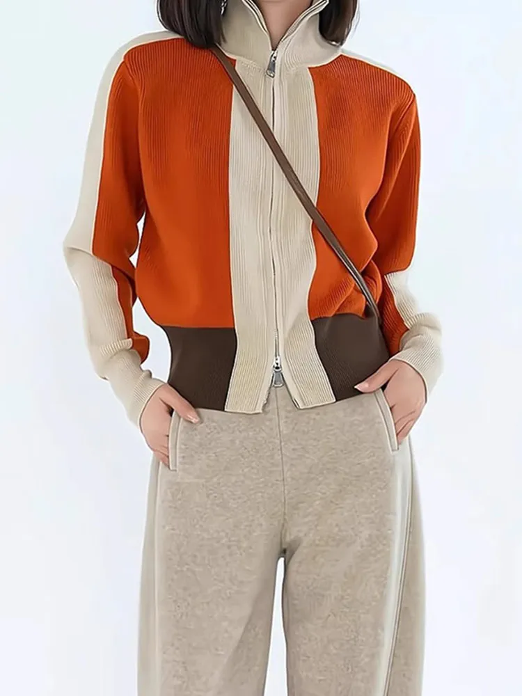 

Дизайнерский вязаный открытый кардиган Camere на молнии Long Sve, повседневный женский модный новый топ, антивозрастной корейский вариант