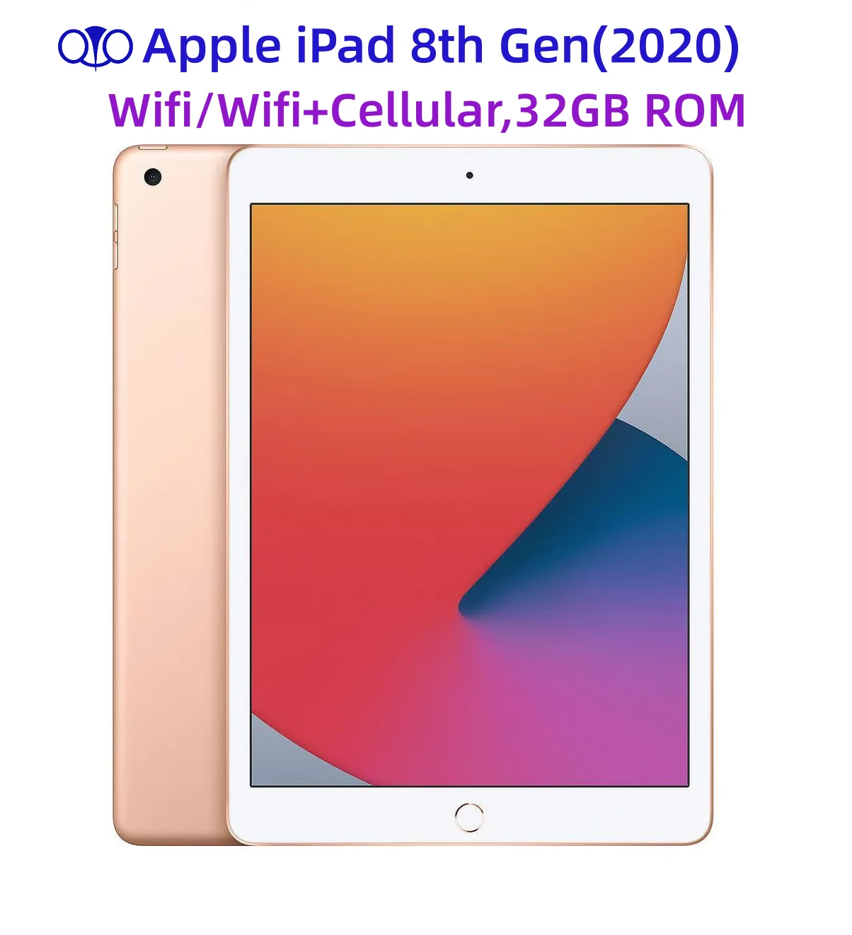 96% nuevo Original desbloqueado Apple iPad 10,2 (2020) iPad 8 Wifi/Wifi + celular 3GB RAM 32GB ROM A12 Bionic Retina IPS LCD Tablet