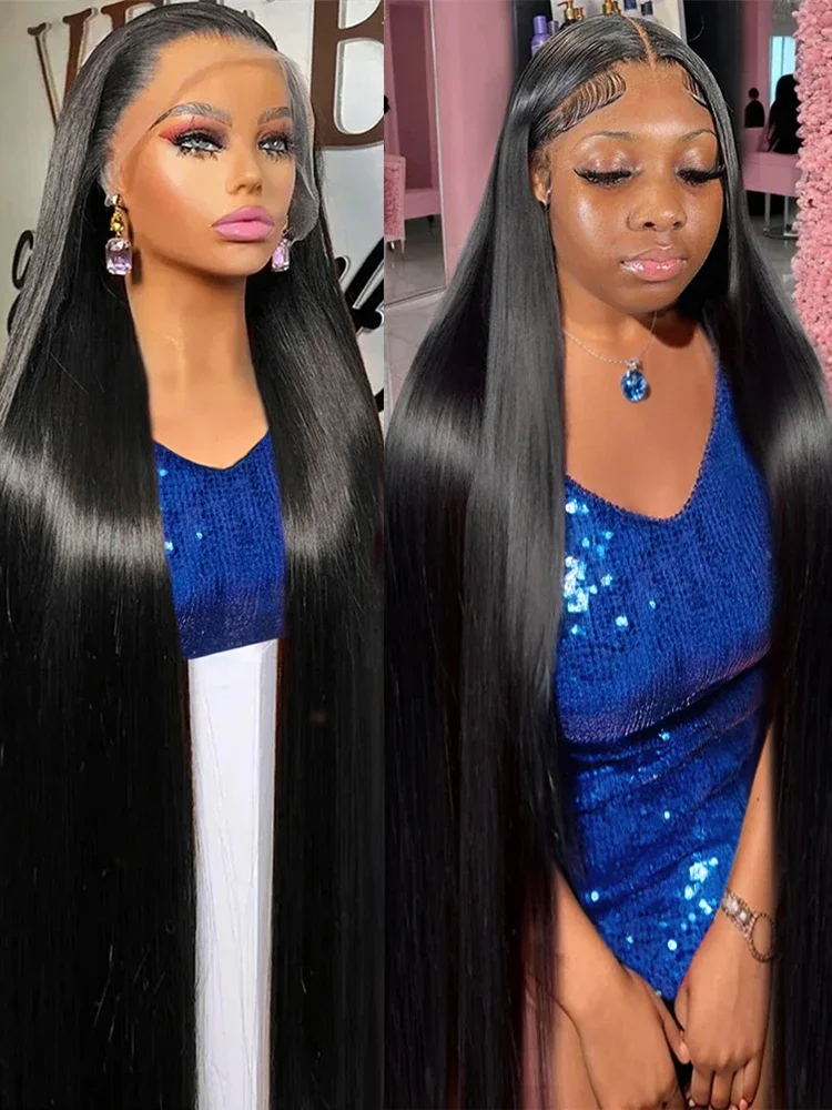 

40 46 Inch Straight Lace Front Wig 250 Density 13x6 13x4 Hd Lace Frontal Wigs Brazilian 5x5 Glueless Wig Human Hair For Women