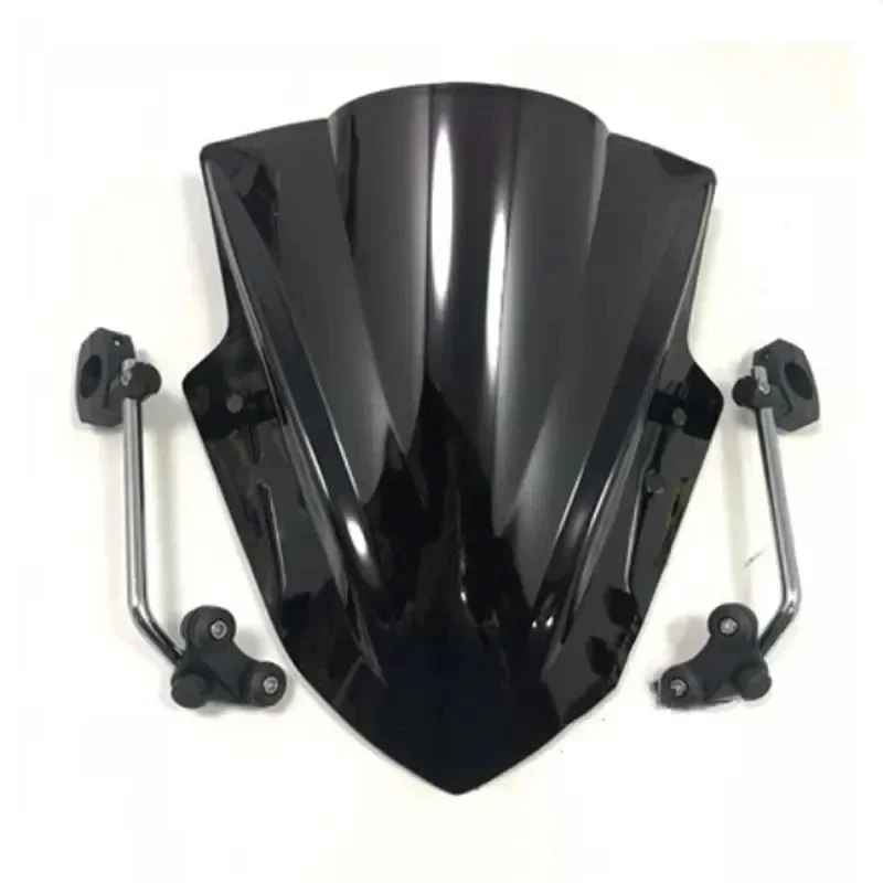 Motorcycle Windshield Windscreen With adjustable bracket Wind Screen For CFmoto 300NK 300 NK