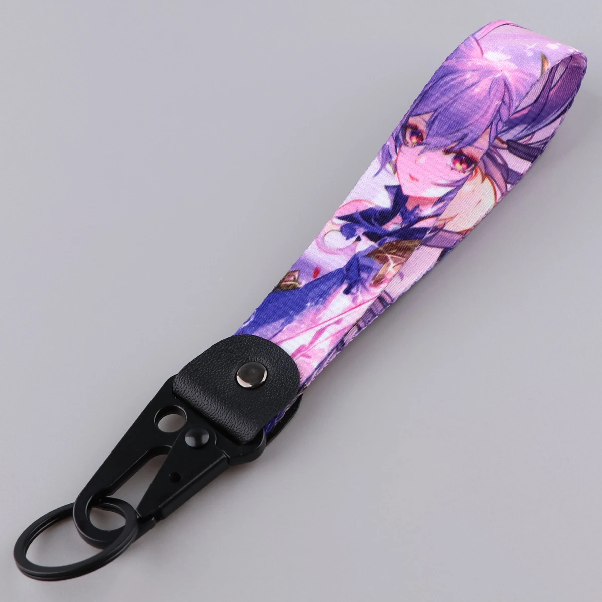 Anime Game Genshin Impact Keychain Short Lanyard Tags Wrist Strap Key Holder Keyring Motorcycle Accessories Pendant for Boy Girl