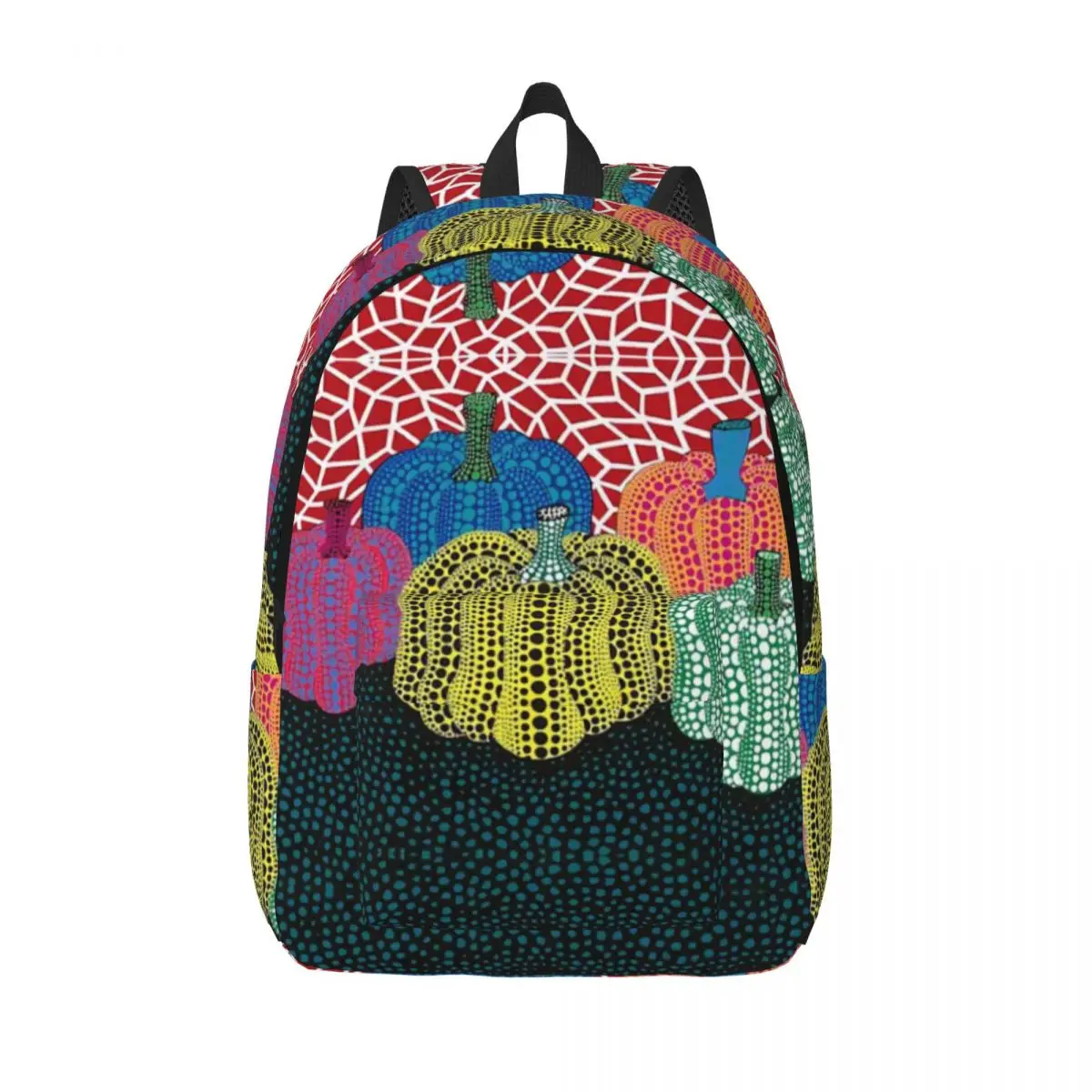 

Abstract Polkadot Backpack Kusama Art Kawaii Christmas Gift Backpacks Student Outdoor Breathable School Bags Designer Rucksack