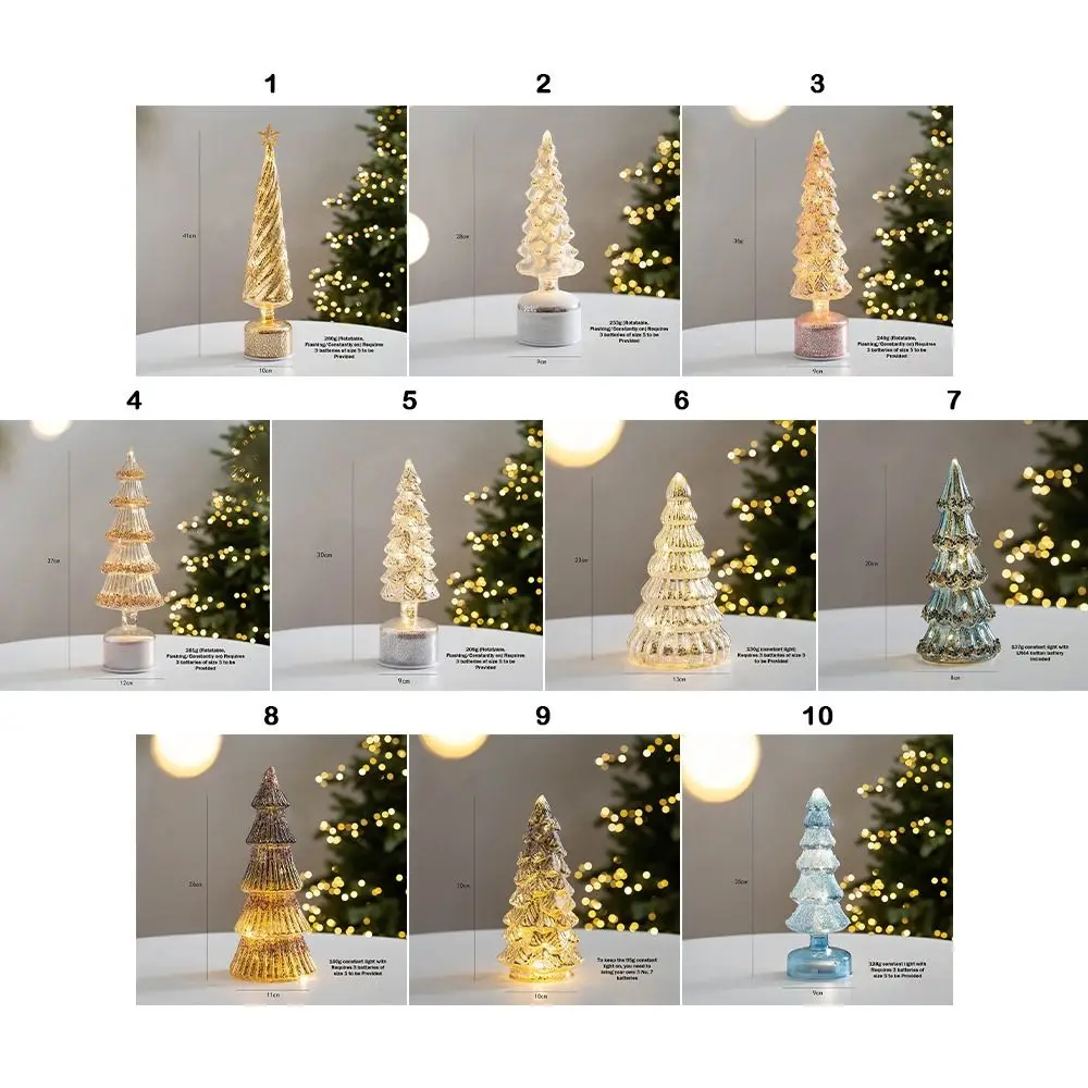 متعدد الألوان شجرة عيد الميلاد ضوء الدورية LED مصباح عيد الميلاد زينة زخرفية عرض الثلوج عيد الميلاد الإضاءة المحيطة