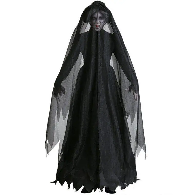 

Halloween Costume Ghost Bride Witch Cosplay Cape Women's Traditional Ethnic Stage Wear Autumn Fashion