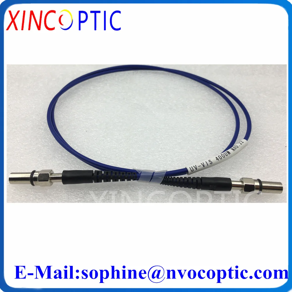 SMA905-SMA905/FC/ST UV Optimized Quartz Metal Ferrule Fiber Core(UV-VIS 200-1100nm,~0.22NA),3M,400um Armored Fiber Patch Cord