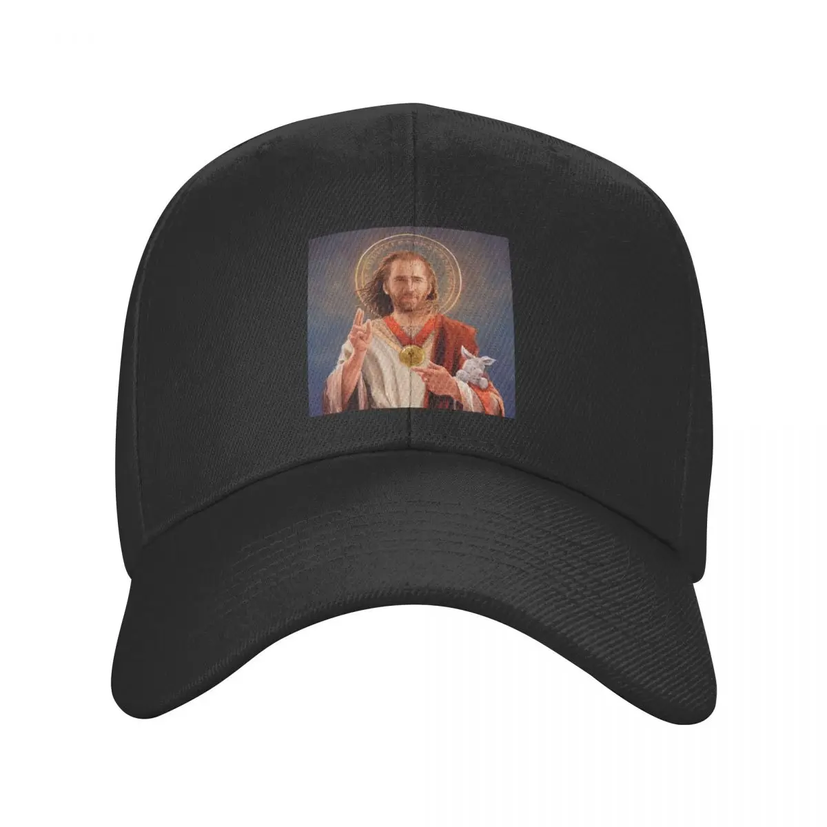 

Custom Saint Nicolas Cage Baseball Cap Men Women Adjustable Funny Meme Dad Hat Streetwear Snapback Caps