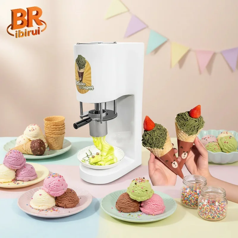 

Новая машина для приготовления твердого мороженого Birui Spaghetti Press, 30 л/ч, 80 Вт, двухфазная, для джелато