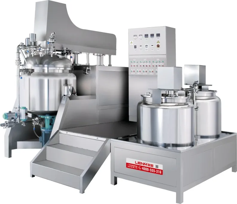 Cosmetics Manufacturing Equipment Mixing tank Homogenizer Vacuum Emulsifier Mixer Lotion Mixing Machine