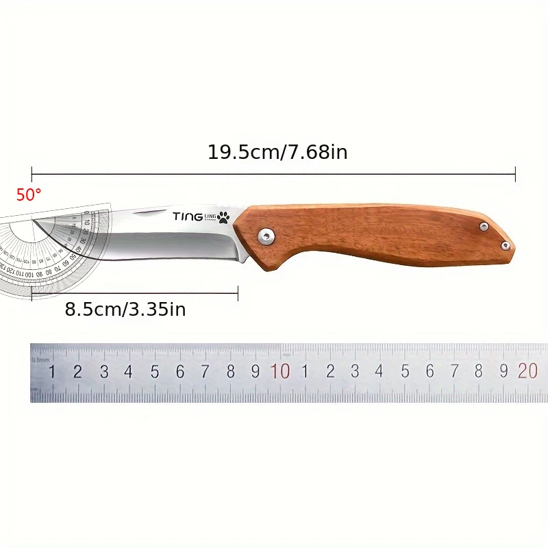 Home Folding Fruit Knife Kitchen Sharp Multi-Purpose Pocket Knife Outdoor Convenient Carry Stainless Steel Folding Knife