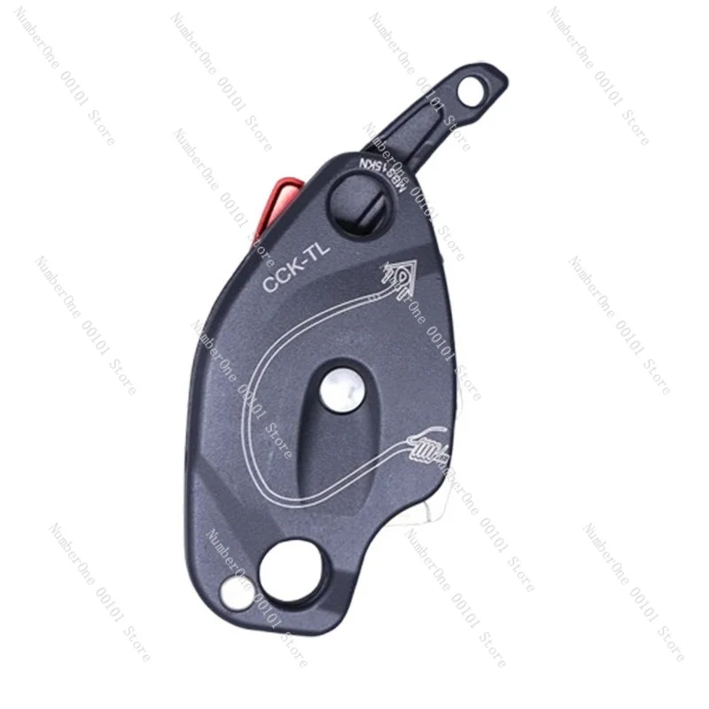 Anti-Panic Descender Rappelling Device High Altitude Safety Protection Fall Arrest Auto Lock Manual Control for Climbing Rescue