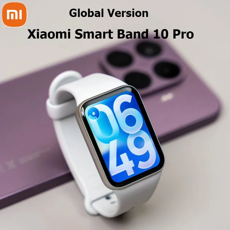 Version mondiale originale Xiaomi Smart Band 10 Pro, bracelet intelligent avec écran de 1,74 pouces, GPS, oxymètre de pouls, montre connectée sportive, bracelets Mi Band