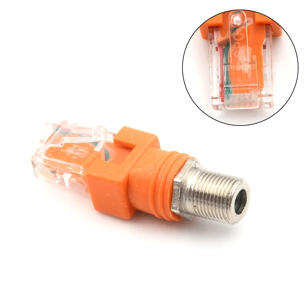Adattatore accoppiatore coassiale RF femmina a RJ 45 maschio 8 punti RJ 45 a connettore RF F-RJ45 adattatore 44*15*15mm