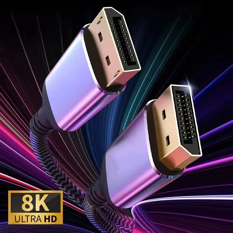 0.5m/1m/2m/3m DP 1.4 Cable 8K 60HZ 48Gbps High Speed Display