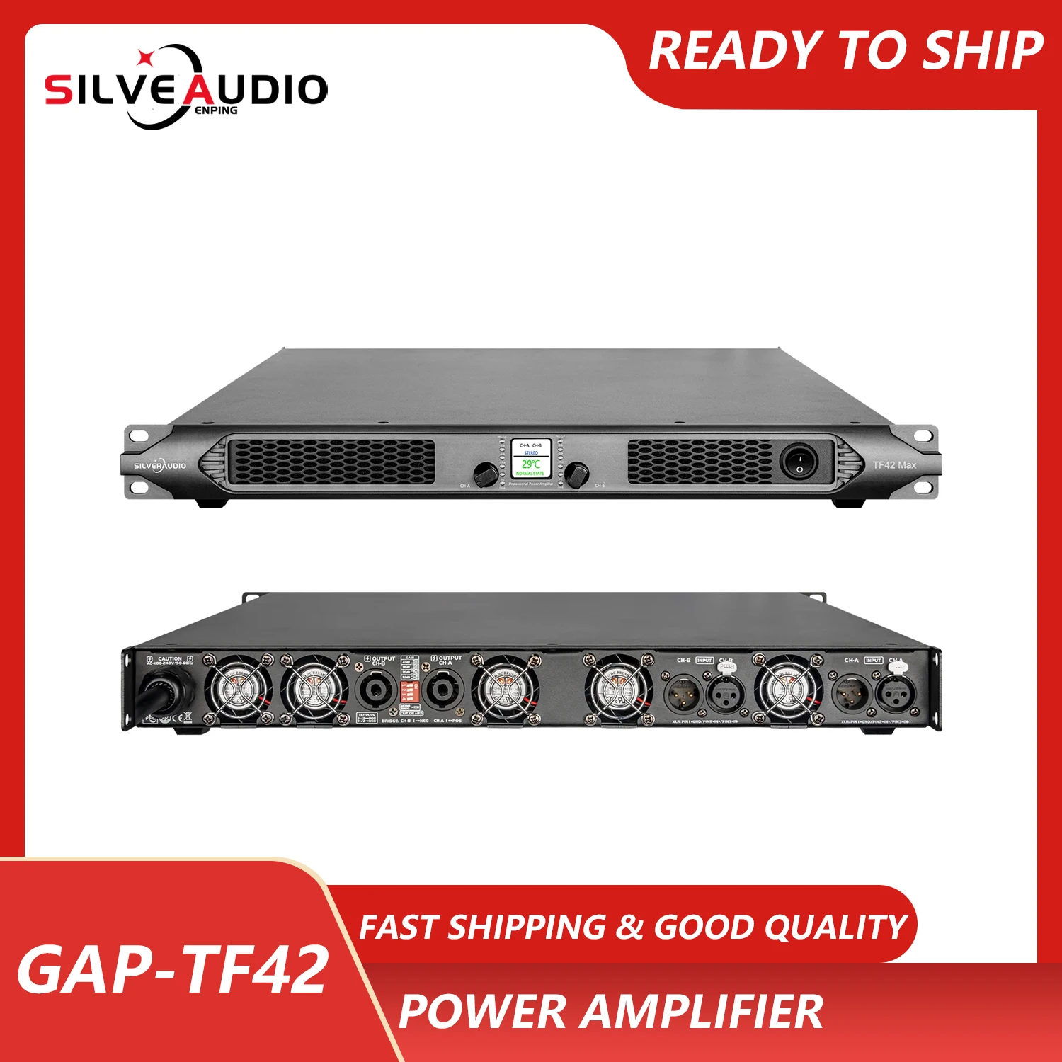 GAP-TF42 power amplifier board High Power Pure Rear Stage 4200W Stage Singing Performance Amplifier