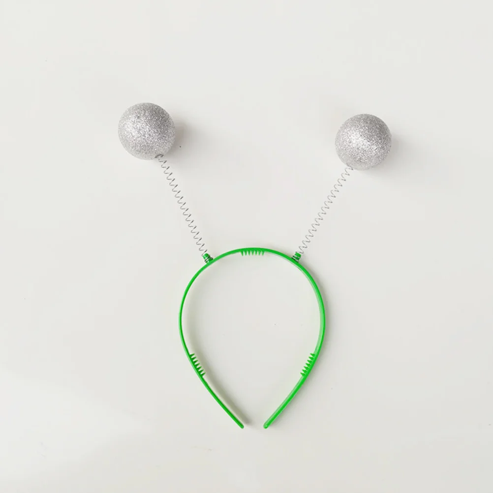 

12Pcs Creative Spring Hair Hoops Glitter Heart Star Ball Headbands for Kids Girls Party Headwear Festive Hair Accessories