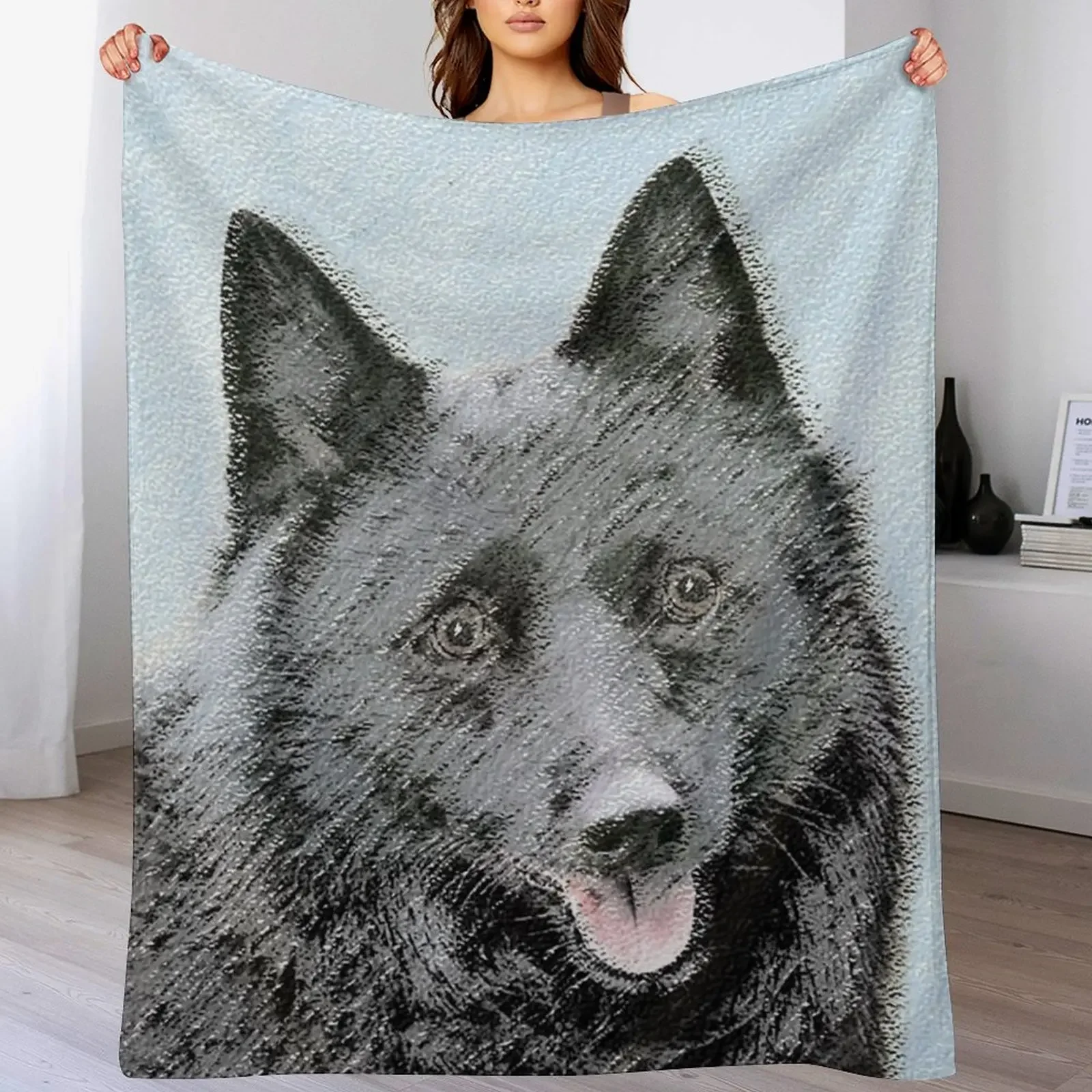

Schipperke Throw Blanket Lightweight Warm Blanket for Indoor Outdoor Use