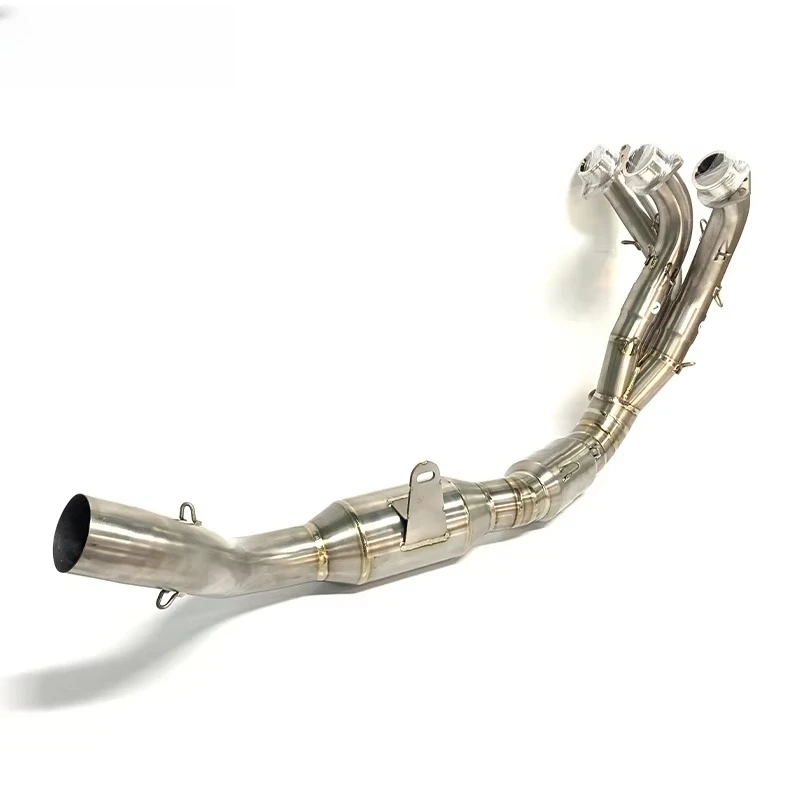 TEENTOP Motorcycle Muffler Exhaust Full System Titanium Alloy Exhaust Pipe for Yahama MT09/FZ09 Motorbike Exhaust Header 51mm