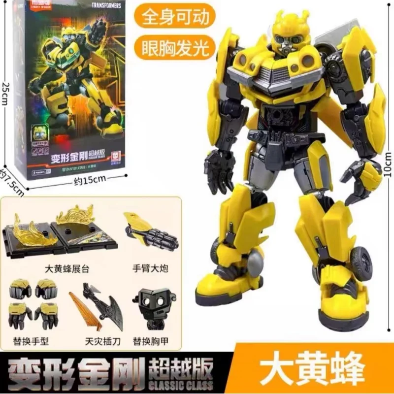 Hot Blokees Glowing Transformer Bumblebee Optimus Prime Skyfall Action Doll Mobile Model Series Doll Christmas Gift