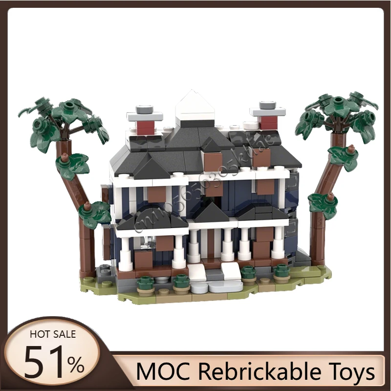 

393 PCS MOC City Street Views Modular Mini Creel House Building Blocks Diy Educational Assembly For Children Toys Birthday Gifts
