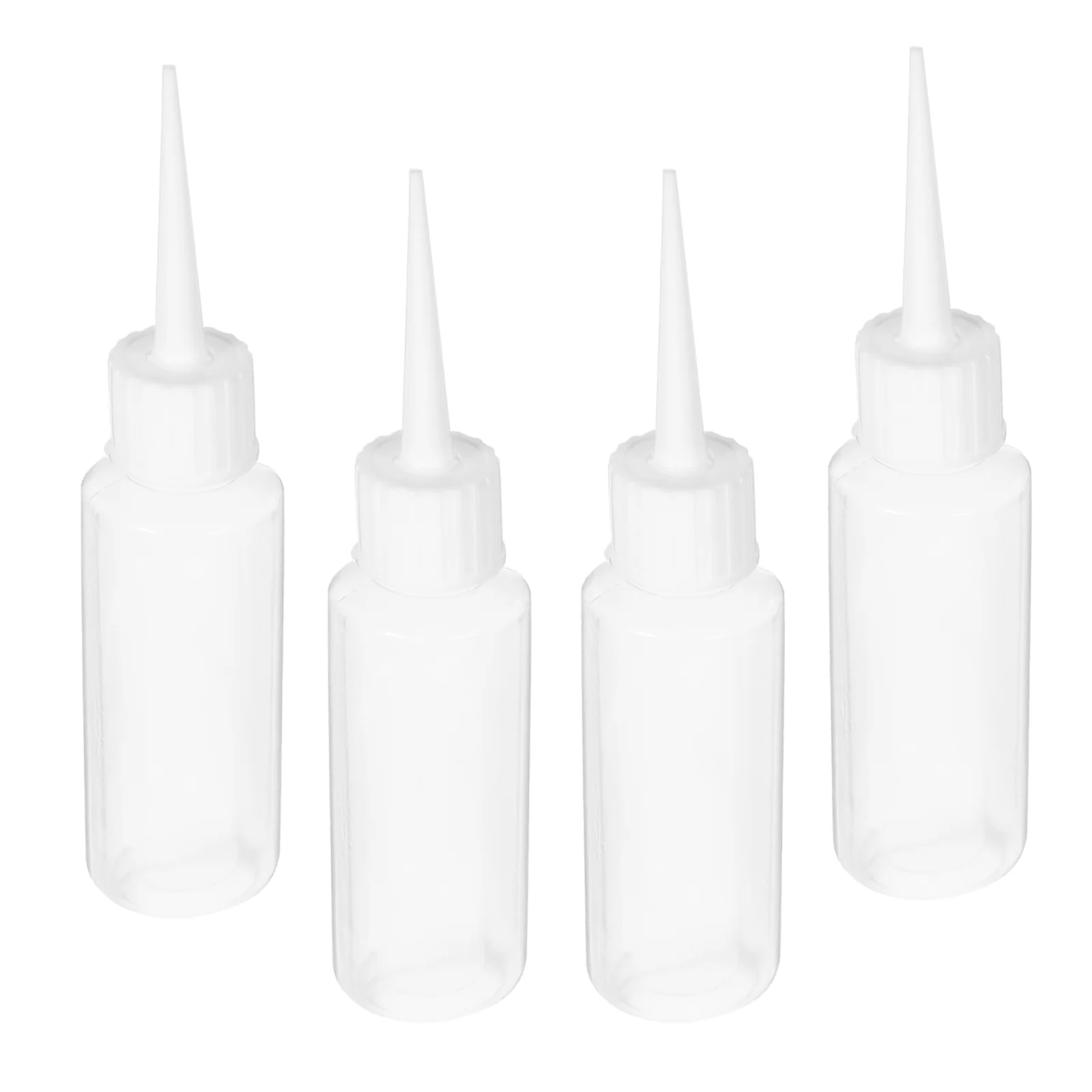 4 PCS Plastic Bottle Dispensing Dispenser Precision Tip Applicator Bottles Liquid Squeeze Storage