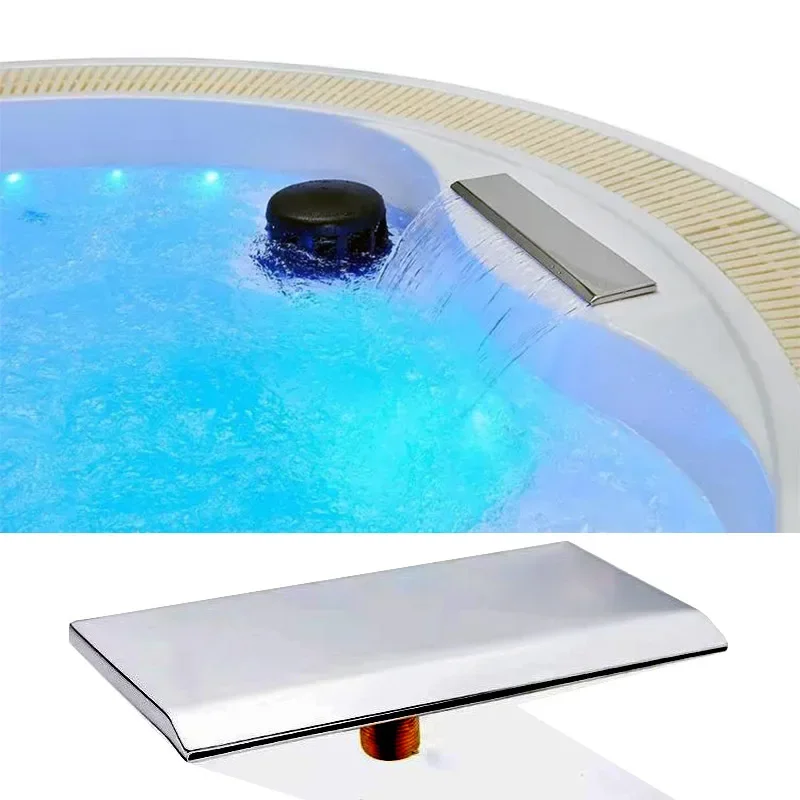 Bath Waterfall Faucet Undercounter Basin Outdoor Jacuzzi Spa Soak Pool