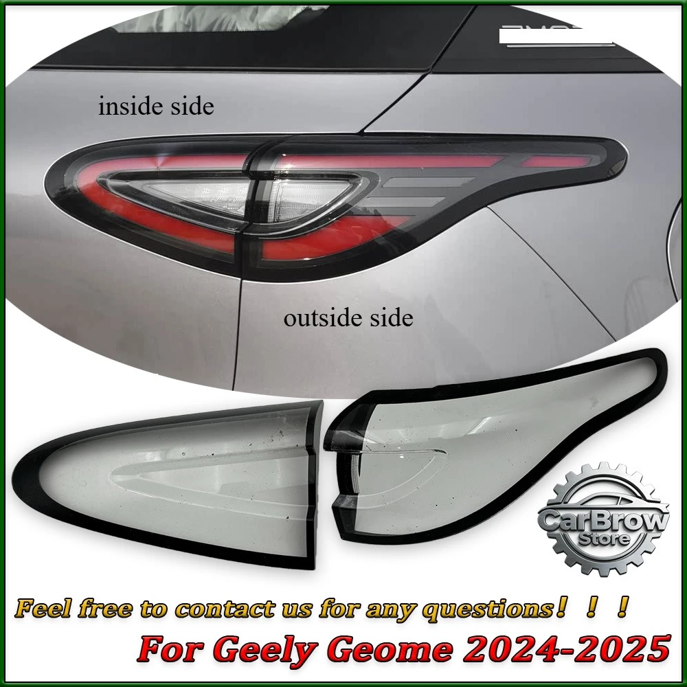

For Geely Geome 2024 2025 2026 Rear Taillight Shell Tail Lamp Cover Turn Signal Stop Light Mask Replace The Original Lampshade