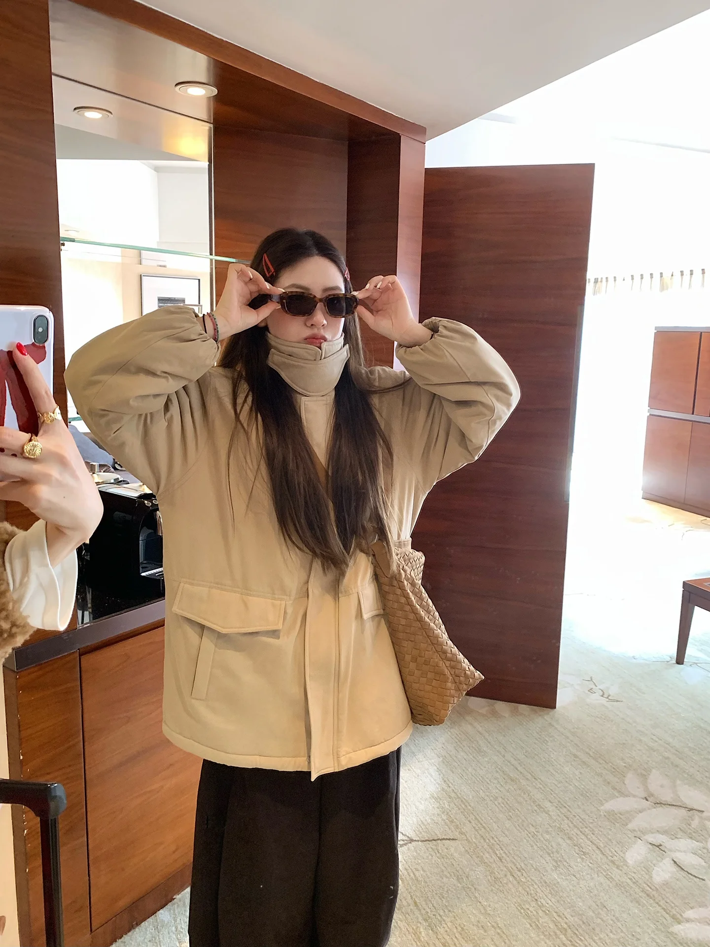 

Эффективная зимняя парка для похудения, женская свободная теплая куртка на подкладке, корейская хлопковая рабочая одежда, верхняя одежда