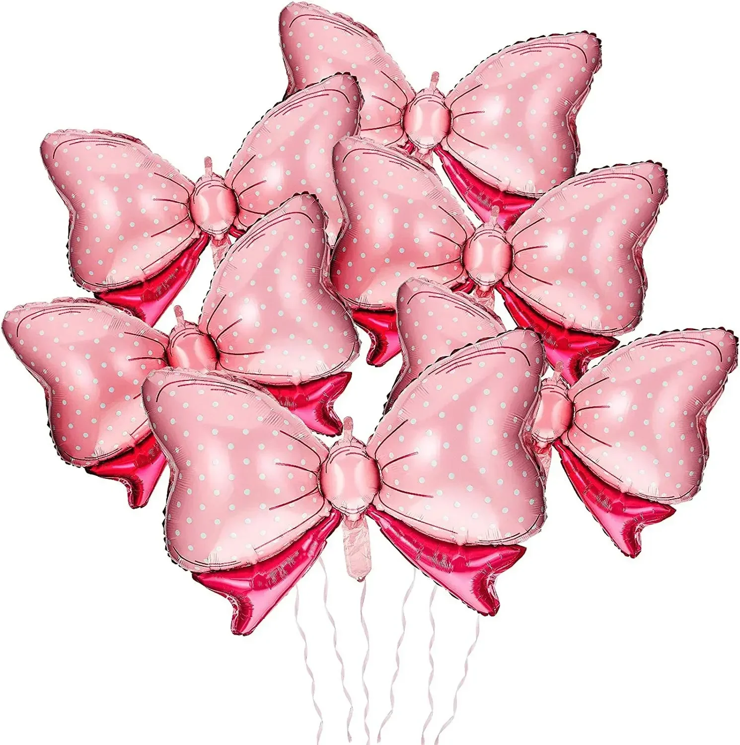 

Bow Balloon Bow Tie Pink Balloon Mini large Bow Wedding Bride Shower Girl Birthday Gift Balloon Bowknot Shape Foil Decoration