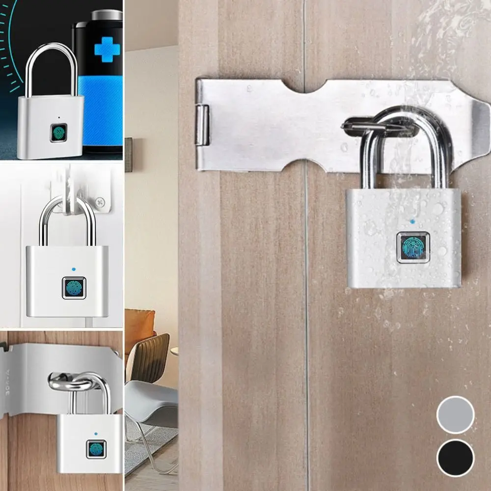 

Creativity Anti-Theft Smart Fingerprint Padlock USB Charging Portable Fingerprint Password Lock Waterproof Smart Padlock