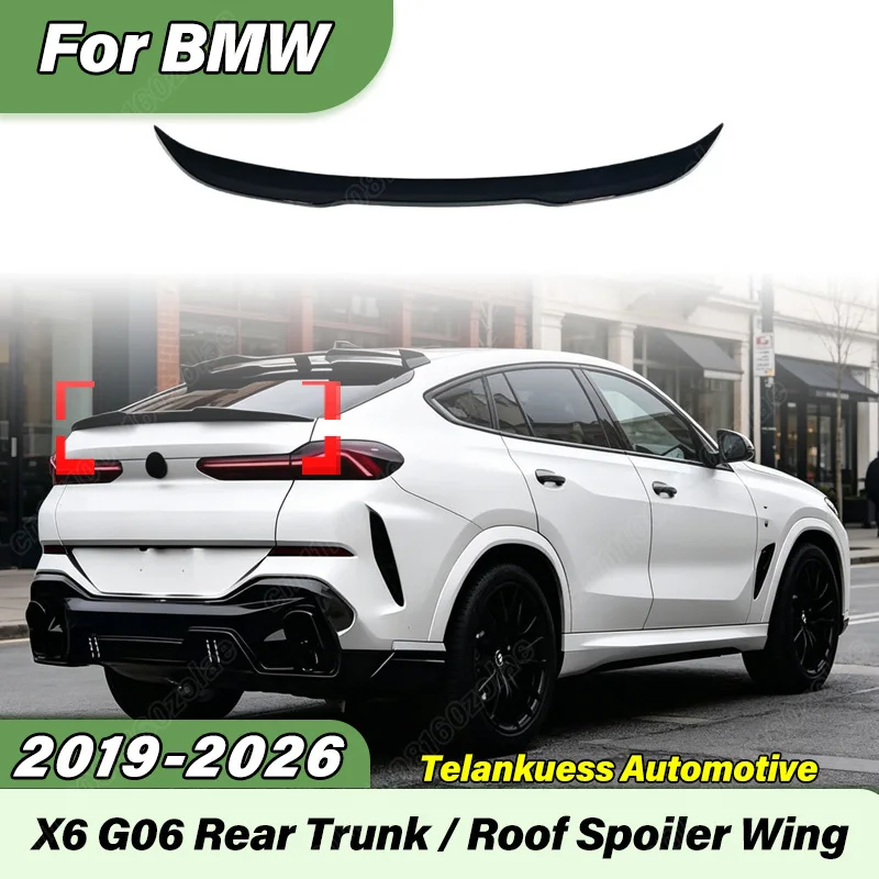 

For BMW X6 G06 2019 2020 2021 2022 2023 2024 2025 2026 Automobile Front Bumper Spoiler Sports Racing Blade Tail Wing Body Kit