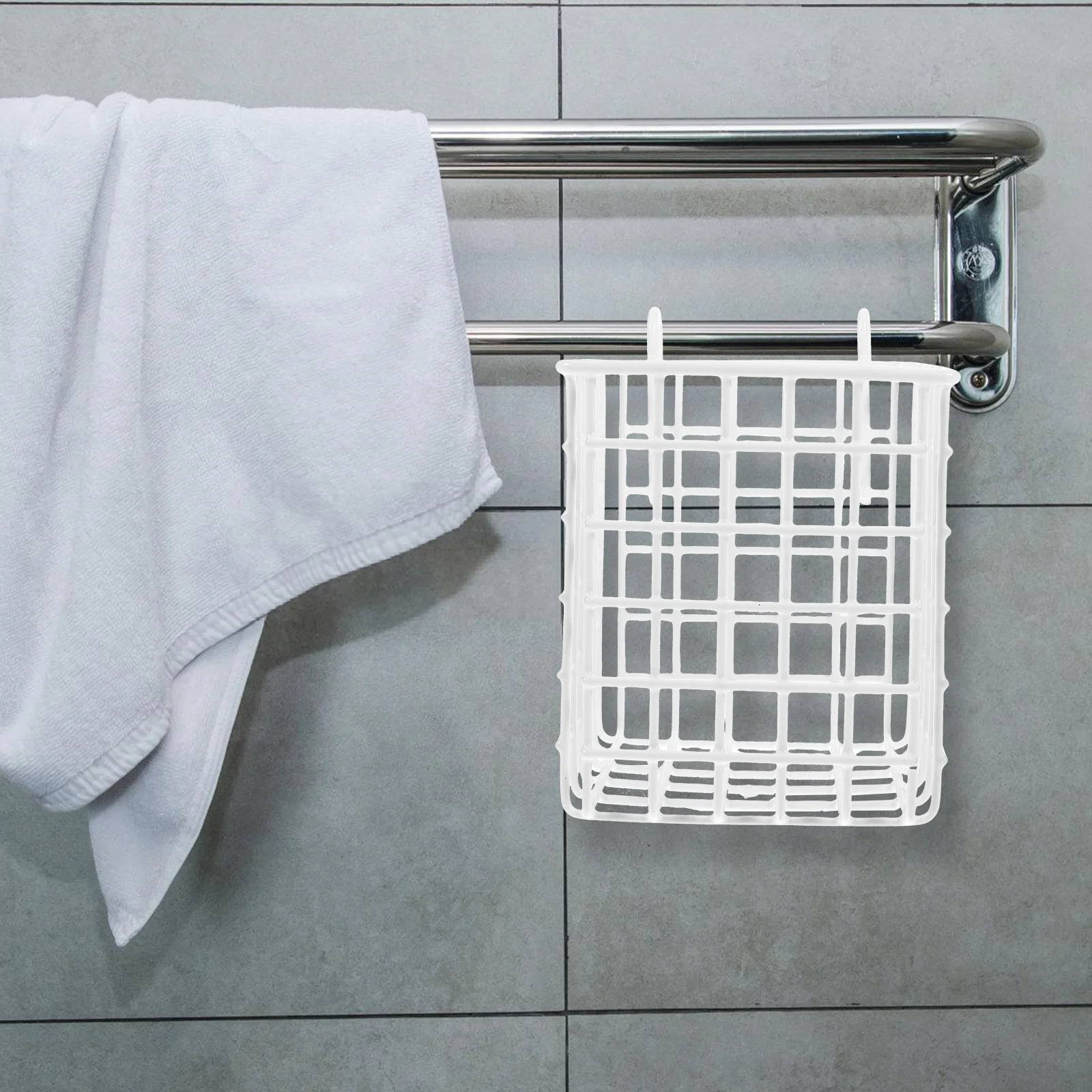 

Iron Over Cabinet Basket Large Capacity Hanging Organizer for Kitchen Bathroom Closet Garage Easy Access Storage