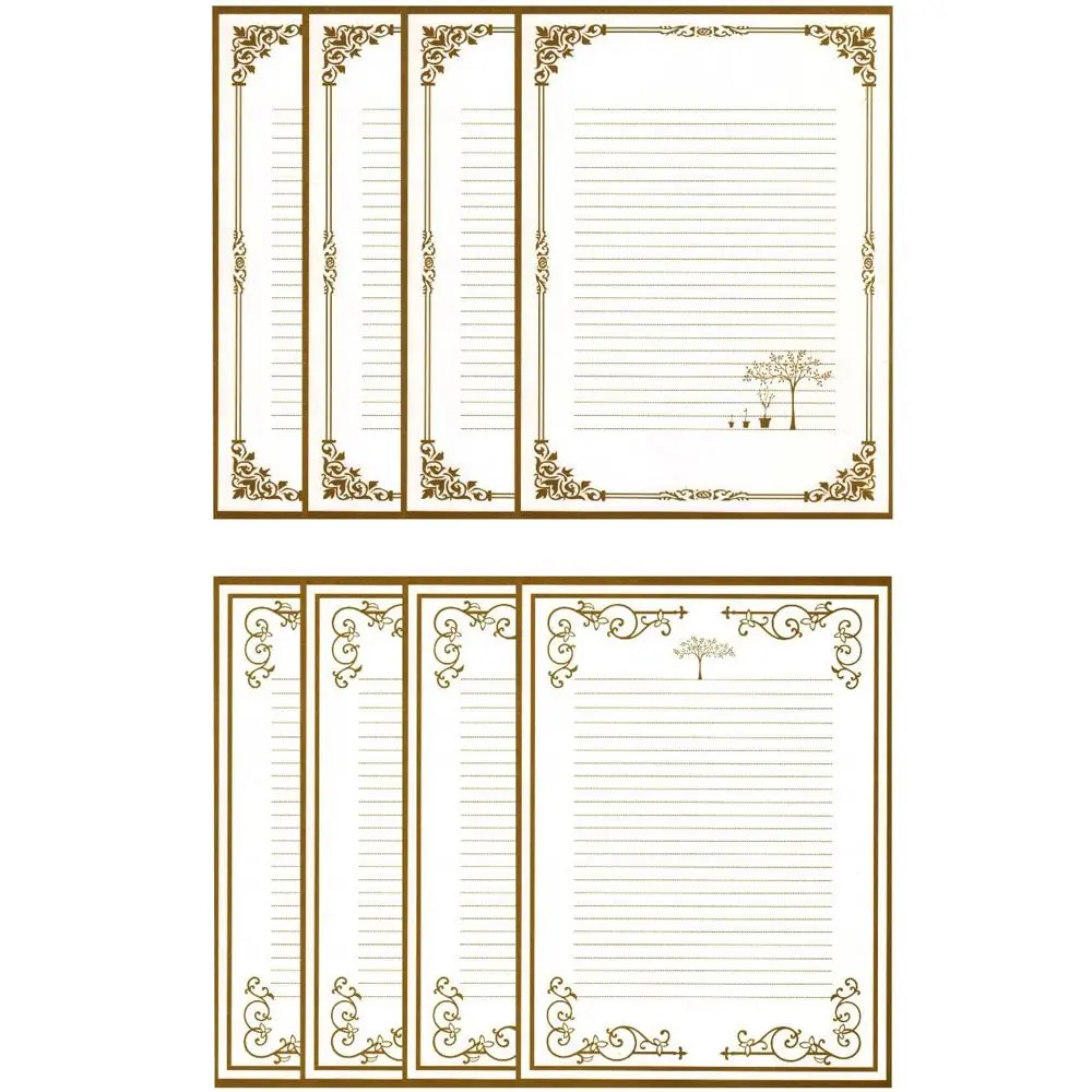 

Supplies Decorative Retro Design Kraft Paper European Style Lace Side Stationery Paper Letter Pad Writing Letters Letter Paper