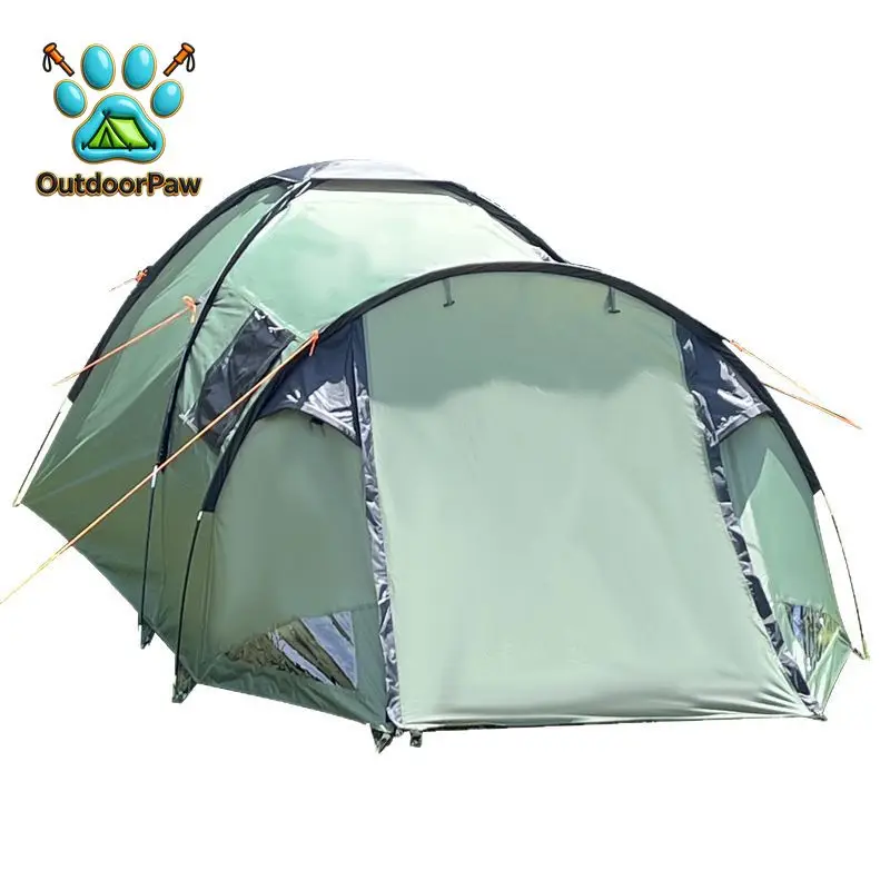 Cross-border hot-selling outdoor portable camping tent 4 people camping thickened sunscreen waterproof tent travel foldable