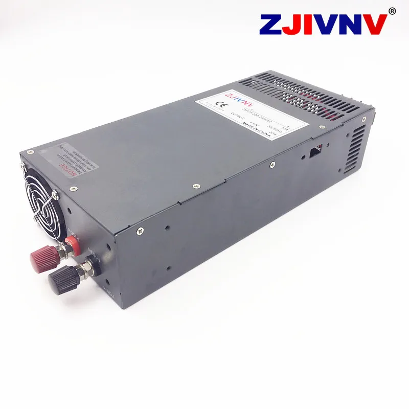 Fonte de alimentação comutada, SMPS, AC-DC, LED Transformador Driver, CCTV Tensão, Entrada ajustável, 110V, 220V, Saída 60V, 2000W, S-2000-60