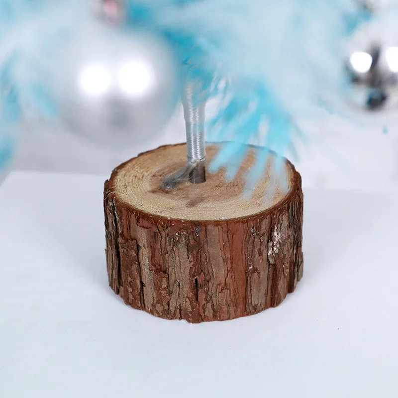 

Desktop Christmas Tree Mini Blue Pink Christmas Tree Decoration Cedar Desktop Tabletop Ornament