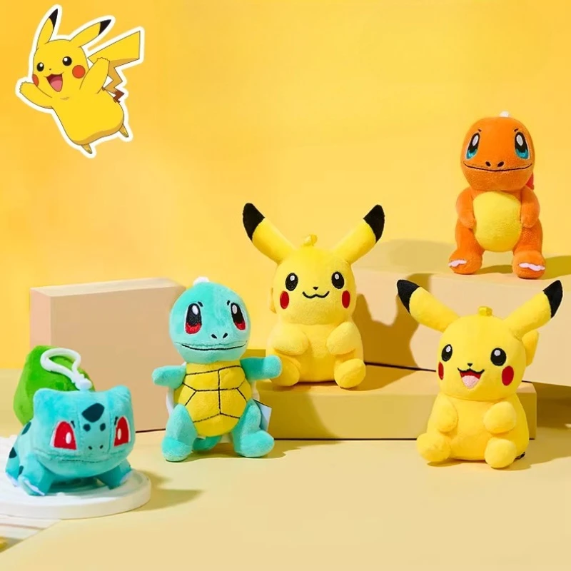 

Плюшевые игрушки по аниме Pokémon: Пикачу, Сквиртл, Чармандер. Мягкие мультяшные куклы-украшения. Удобные и мягкие игрушки для детей, подарки.