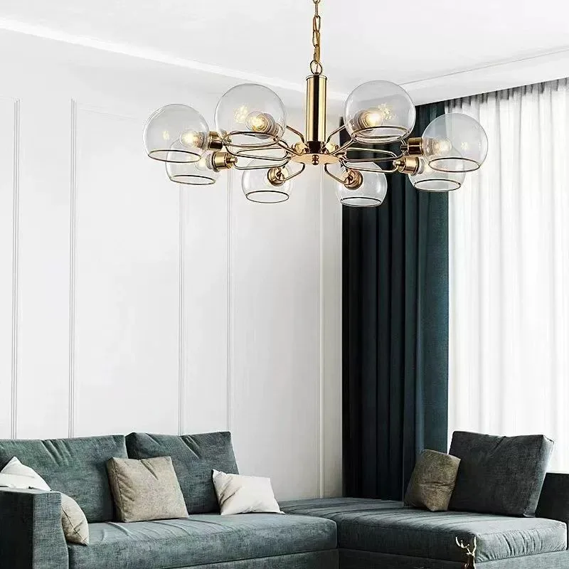 Nordic Style Chandeliers for Living Room and Hotel Wholesale Remote Control Ceiling Lighting