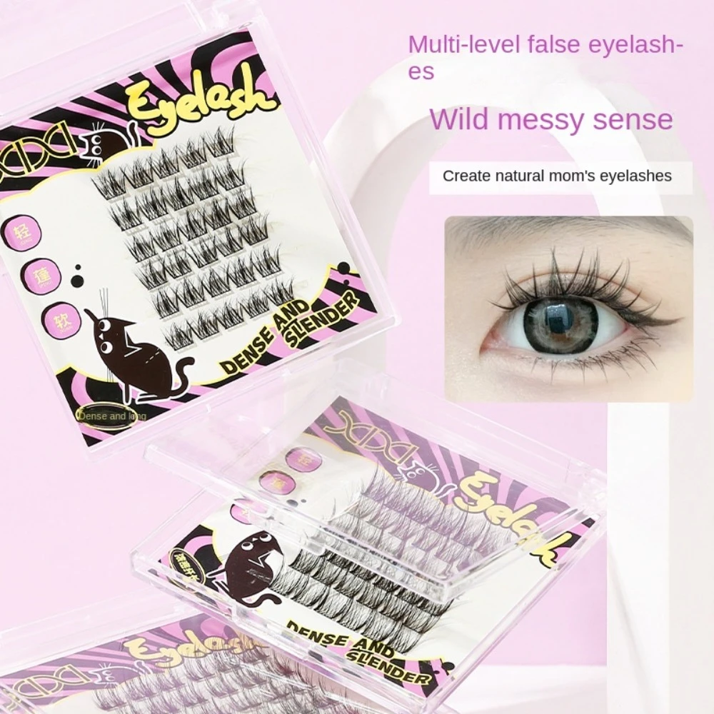 

Segmented Creative False Eyelashes DIY Cat's Eye Individual Cluster Eyelashes Natural Reusable Eyelashes Extensions