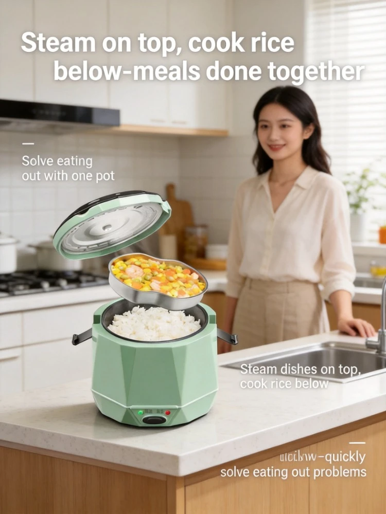 

Vehicle mounted rice cooker 24V truck rice cooker 12V small car self driving tour special electric cooking pot for driver
