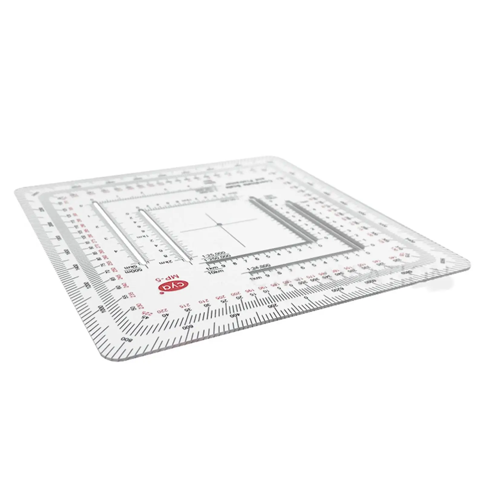 Land Navigation Protractor Map Protractor Coordinate Scale for Camping