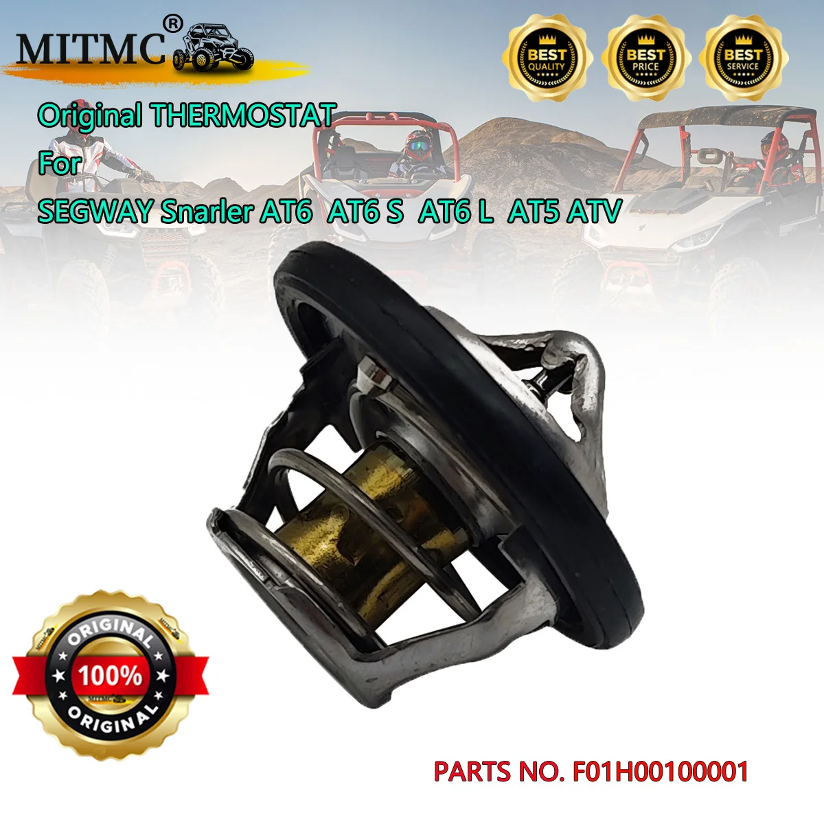 

Original THERMOSTAT For SEGWAY Snarler AT6 L E5 AT6 S T3b AT6 L T3b AT6 S E5 AT5 ATV F01H00100001